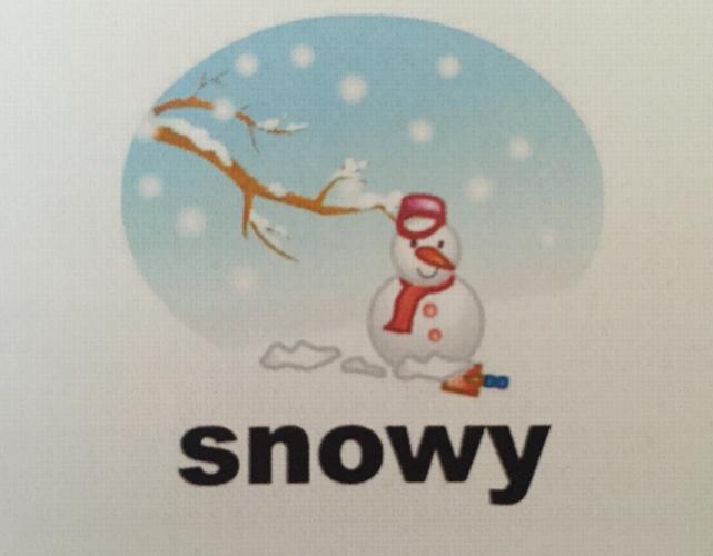 下雪的英语的相关图片